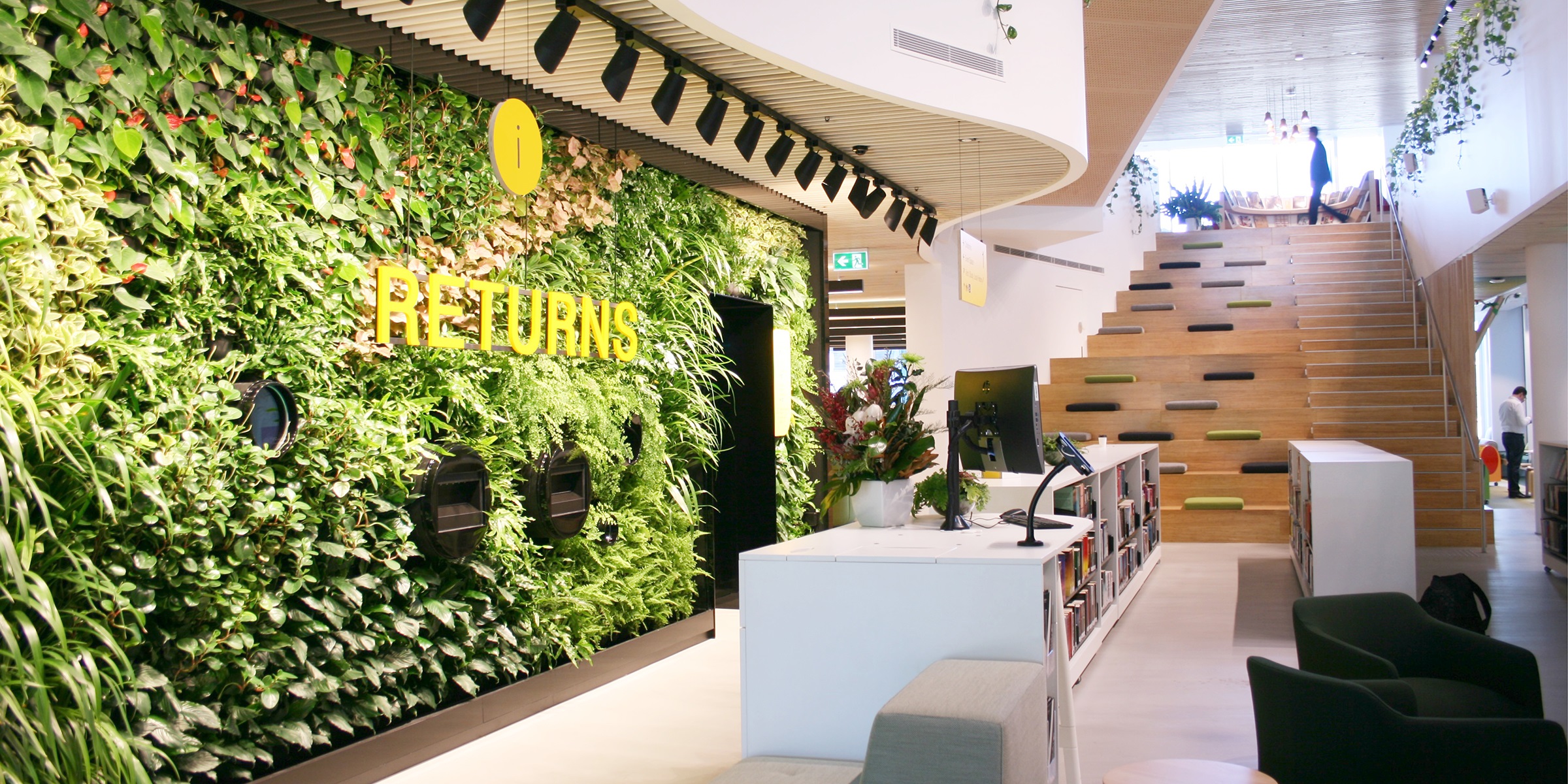 Interior directional signage