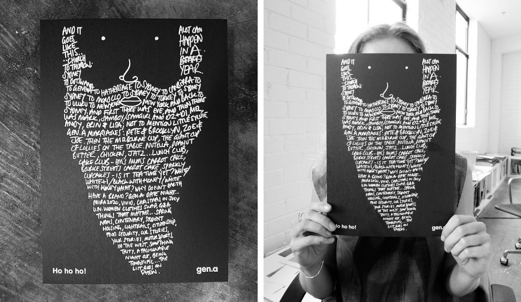 gen.A Christmas card